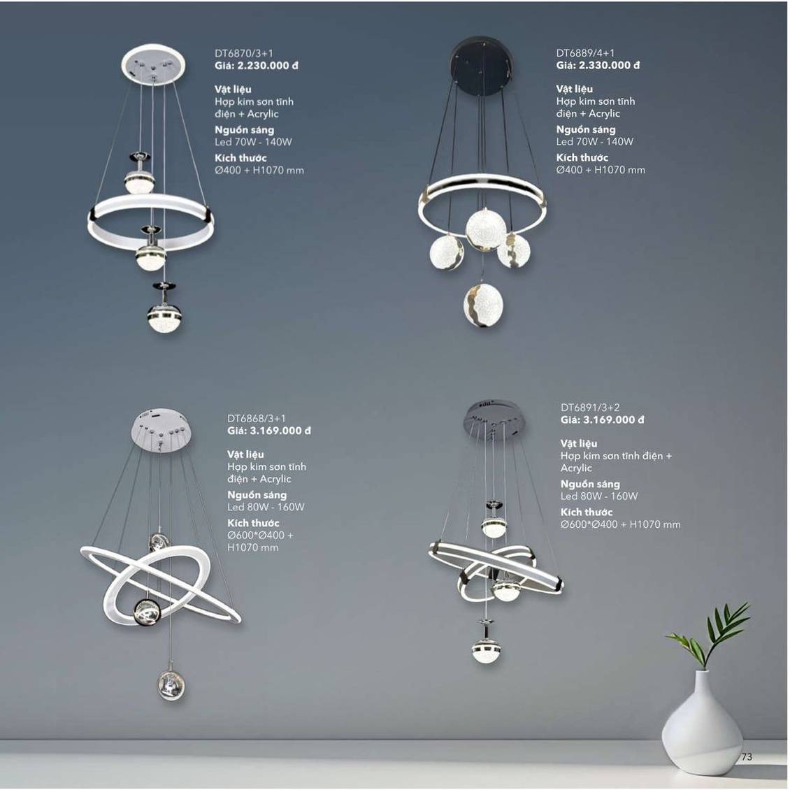 Đèn trang trí ZEMBA Lighting Catalogue và Bảng giá mới nhất /Page 
